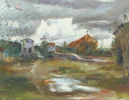 French Countryside oil painting
